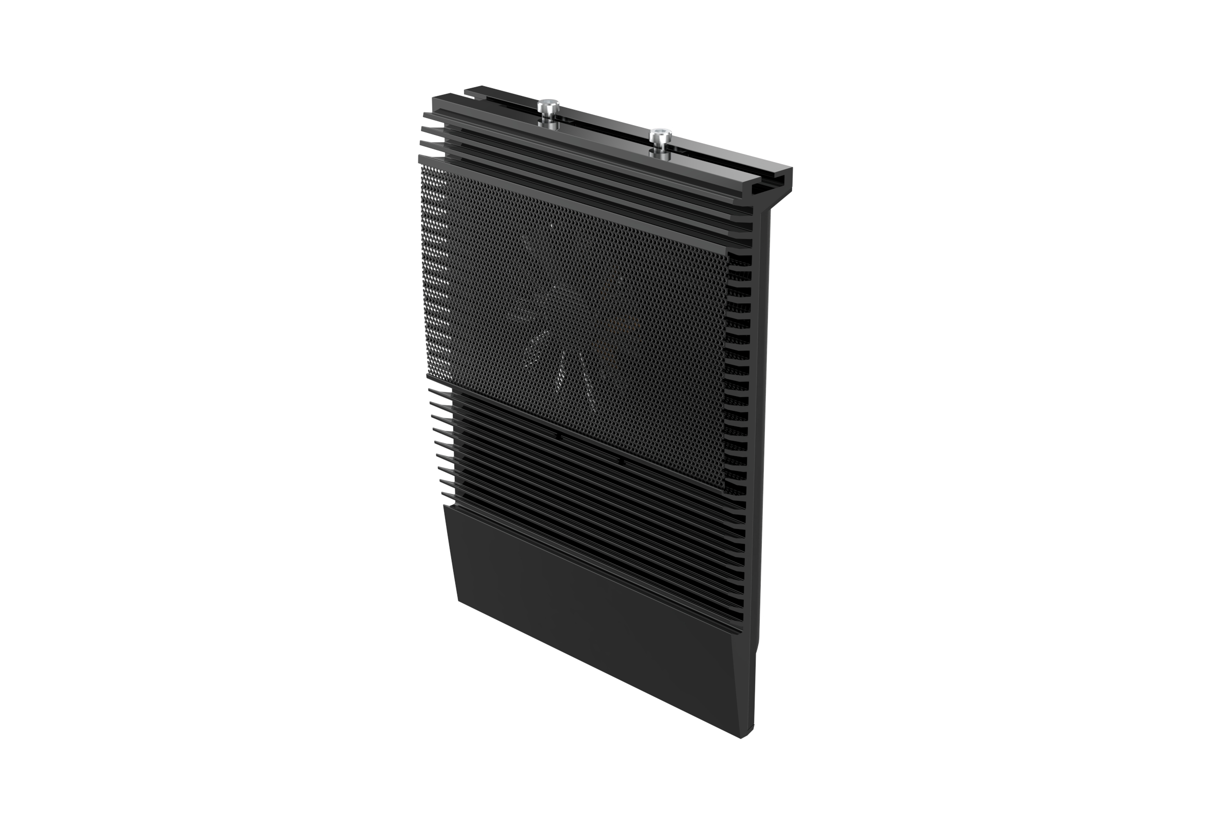 Vertikales Kühlblech mit integriertem Lüfter